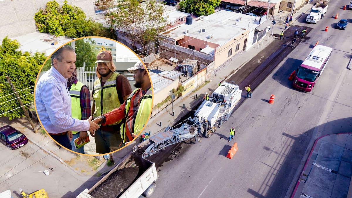 Recarpeteo en calle Monteverde beneficiará a 80 mil personas en Hermosillo; Astiazarán supervisa obra junto a vecinos