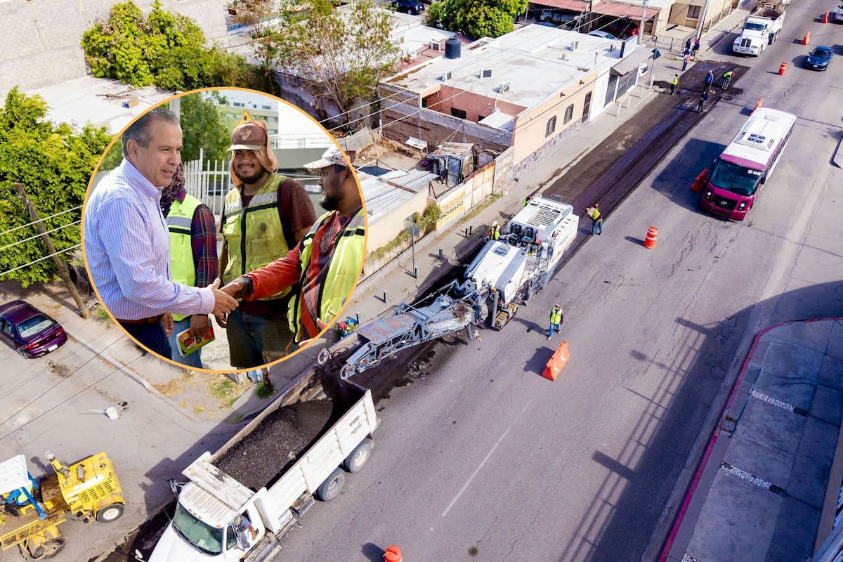 Recarpeteo en calle Monteverde beneficiará a 80 mil personas en Hermosillo; Astiazarán supervisa obra junto a vecinos