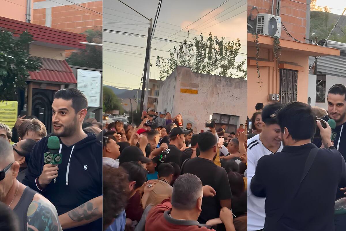 Captan a Adrián Marcelo encabezando peregrinación a la Basílica de Guadalupe en Monterrey
