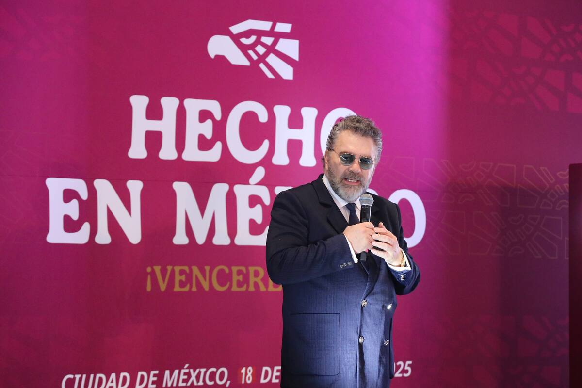 Manuel Mijares en el evento del Gobierno, "Hecho en México", el 18 de febrero del 2025. | Crédito: Especial