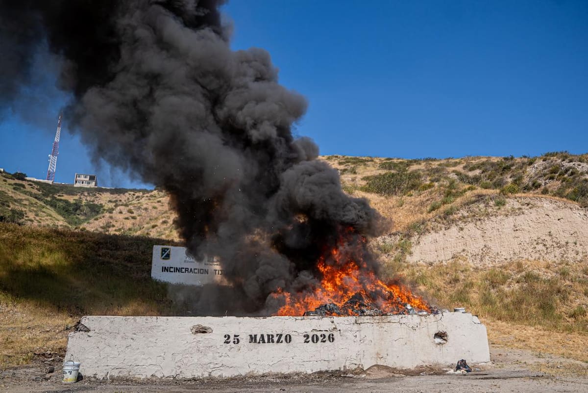 La mayoría de los decomisos corresponde a metanfetamina y se realizaron en Tijuana. Foto: Border Zoom