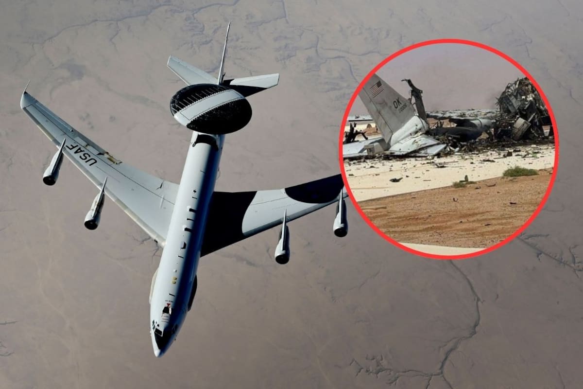 Ataque iraní habría destruido un avión E-3 Sentry en base aérea de Arabia Saudita; la aeronave militar estadounidense es utilizada para tareas de control y vigilancia en zonas de combate