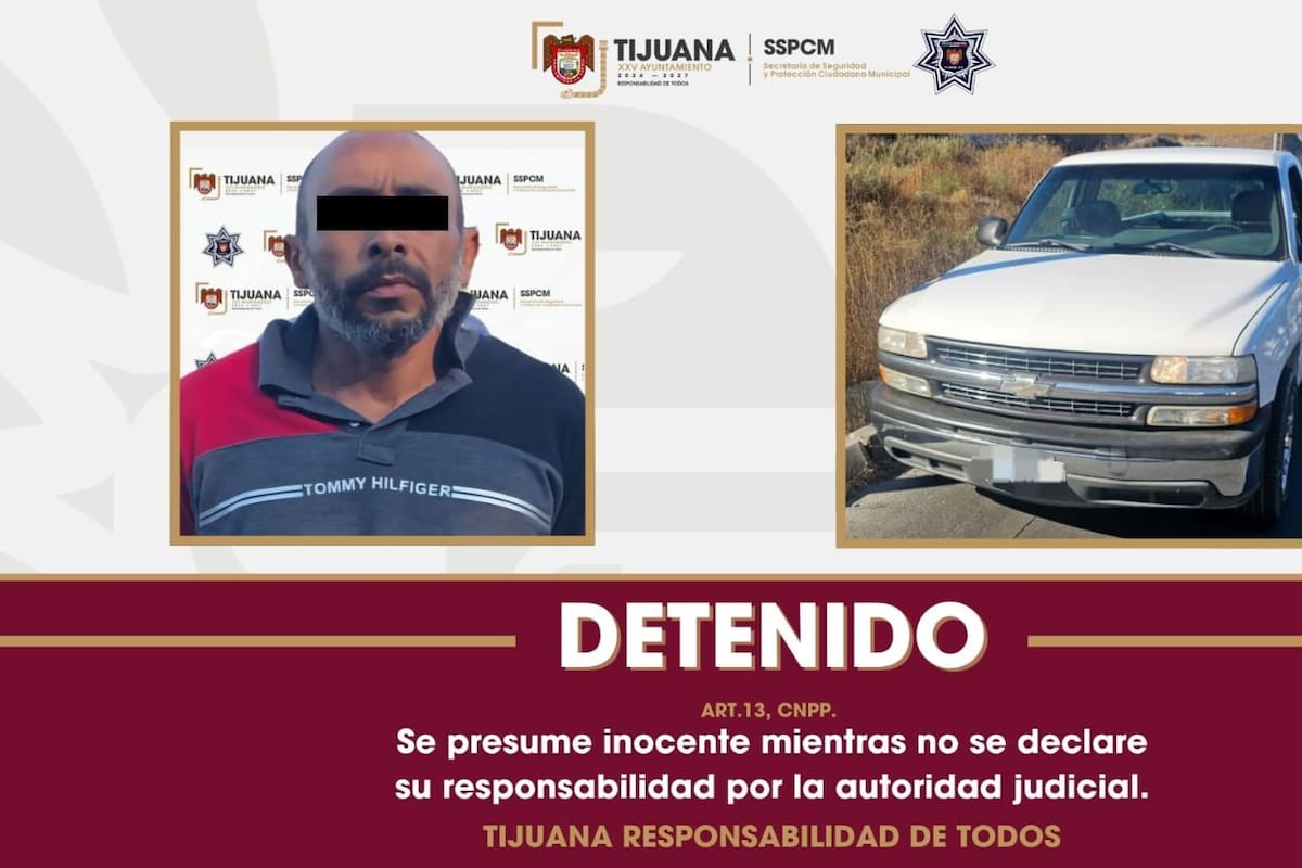 Aseguran vehículo y a persona sospechosa de agresión armada a Policía Municipal de Tecate