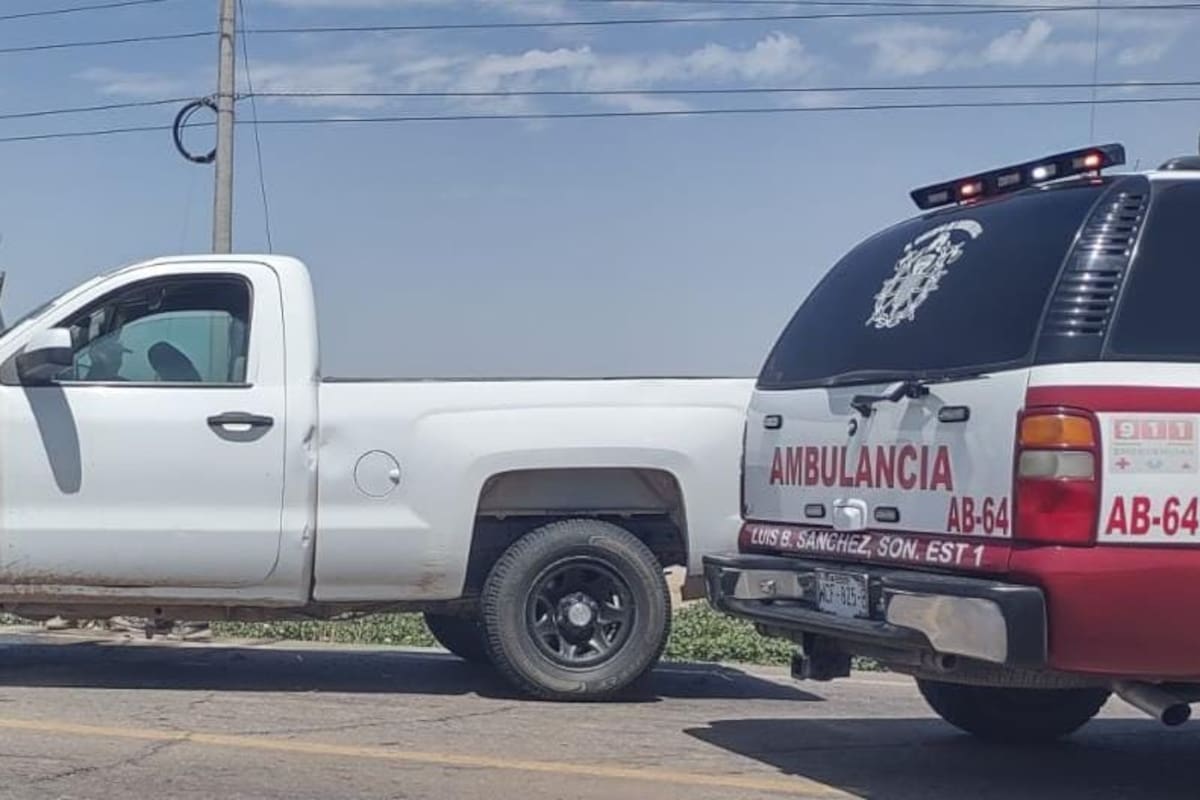 Accidente entre maquinaria agrícola y pick up deja un lesionado en el valle de SLRC