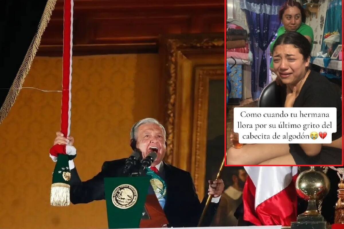 VIDEO: Joven rompe en llanto durante el último Grito de AMLO y se vuelve viral