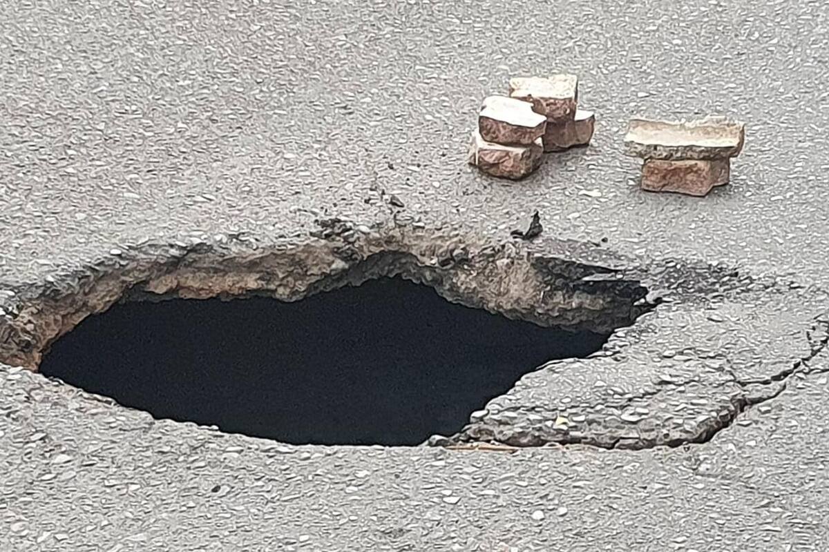 Surge otro socavón en Obregón, ahora en Colonia Centro