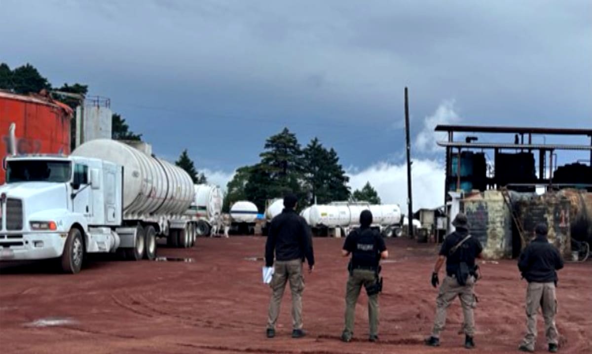 Centro clandestino de combustible en Veracruz.