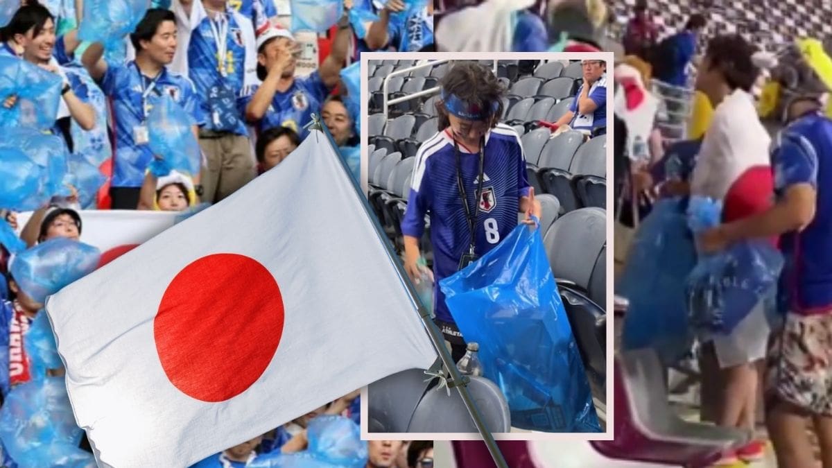 Japón se anota un ‘gol’ fuera de la cancha en el Mundial 2026: sus aficionados animan con bolsas y luego limpian las gradas por su cultura de respeto