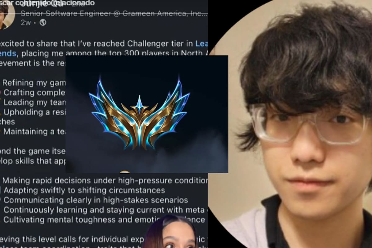Jugador coloca su rango de “League of Legends” en LinkedIn