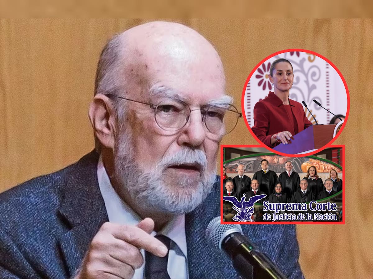El ministro prevée riesgos si la Reforma Judicial es declarada inválida y el Poder Ejecutivo (Claudia Sheinbaum) no acata la orden. | Crédito: El Universal (Yaretzy M. Osnaya)/Presidencia/Banco digital GH