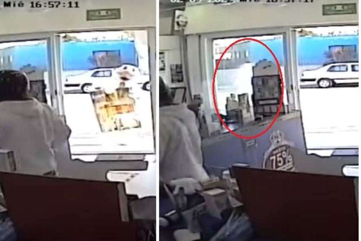 VIRAL: Dr. Simi deja de bailar y huye de asalto en farmacia