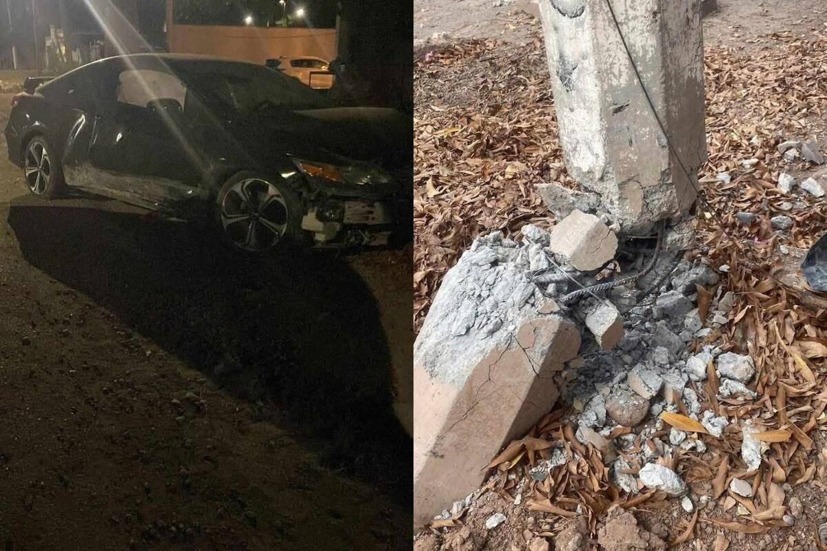 Carreras clandestinas en Cócorit terminan en accidente