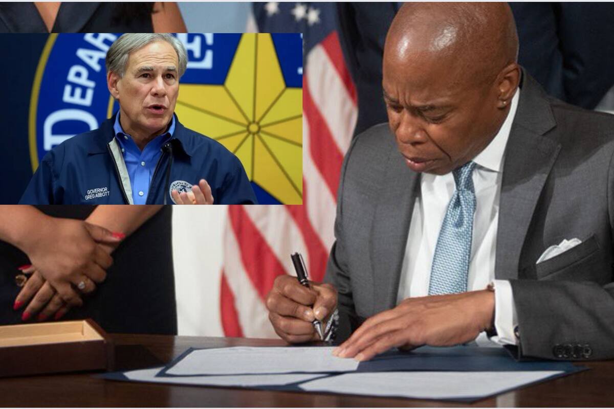 Eric Adams, alcalde de Nueva York declara emergencia por arribo de miles de migrantes; critica a Greg Abbot, gobernador de Texas