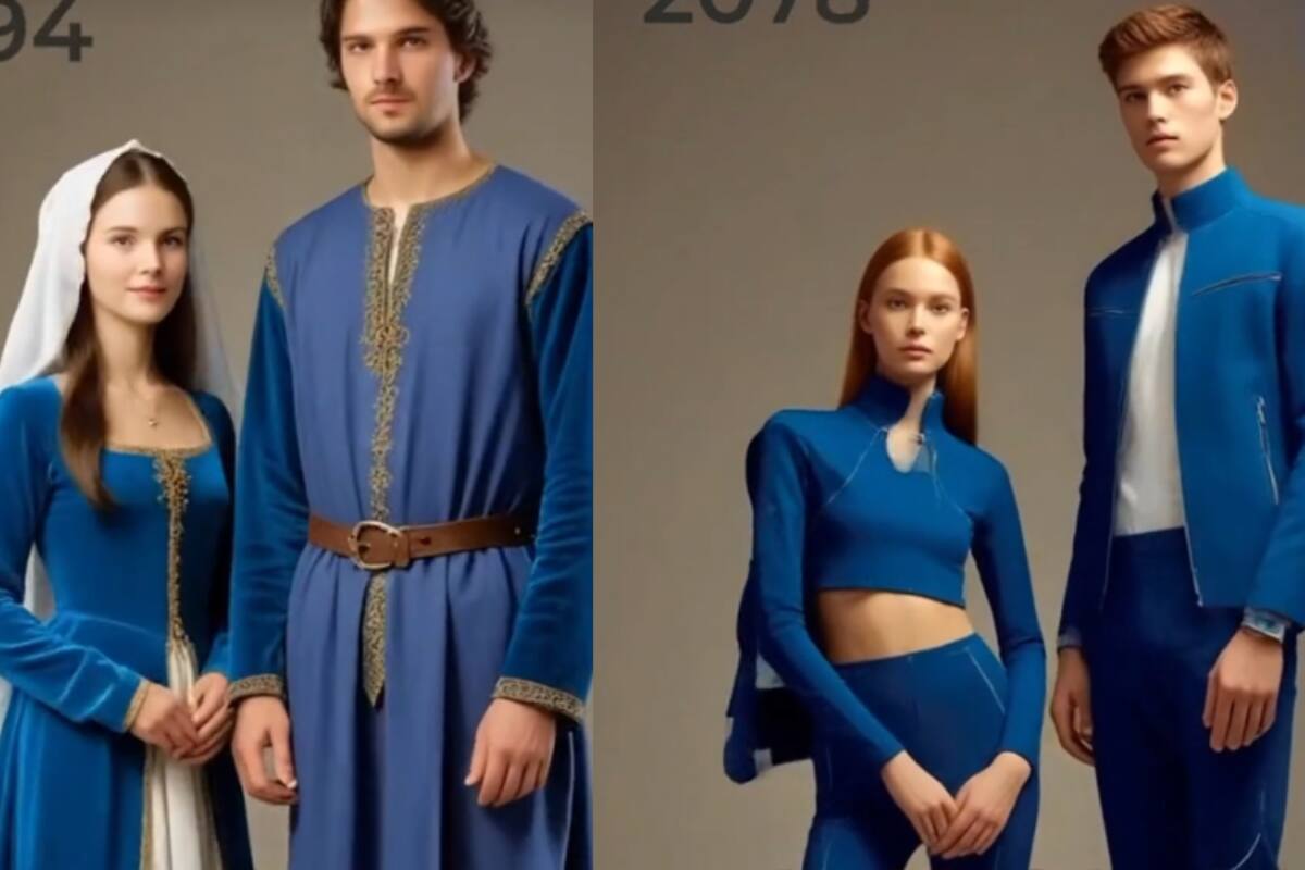 De esta manera, la Inteligencia Artificial cree que fue la evolución de la moda en la humanidad