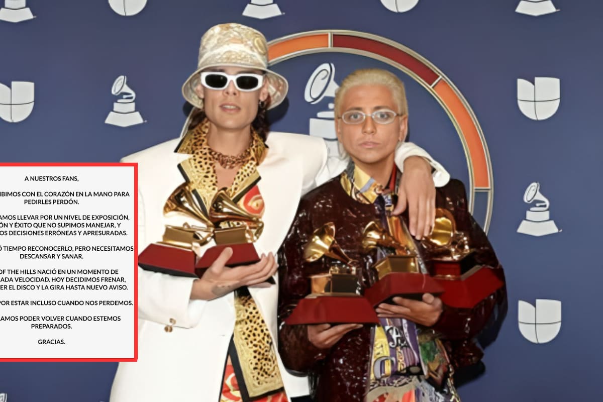 Ca7riel y Paco Amoroso anuncian pausa indefinida por “decisiones erróneas” y aplazan disco y gira