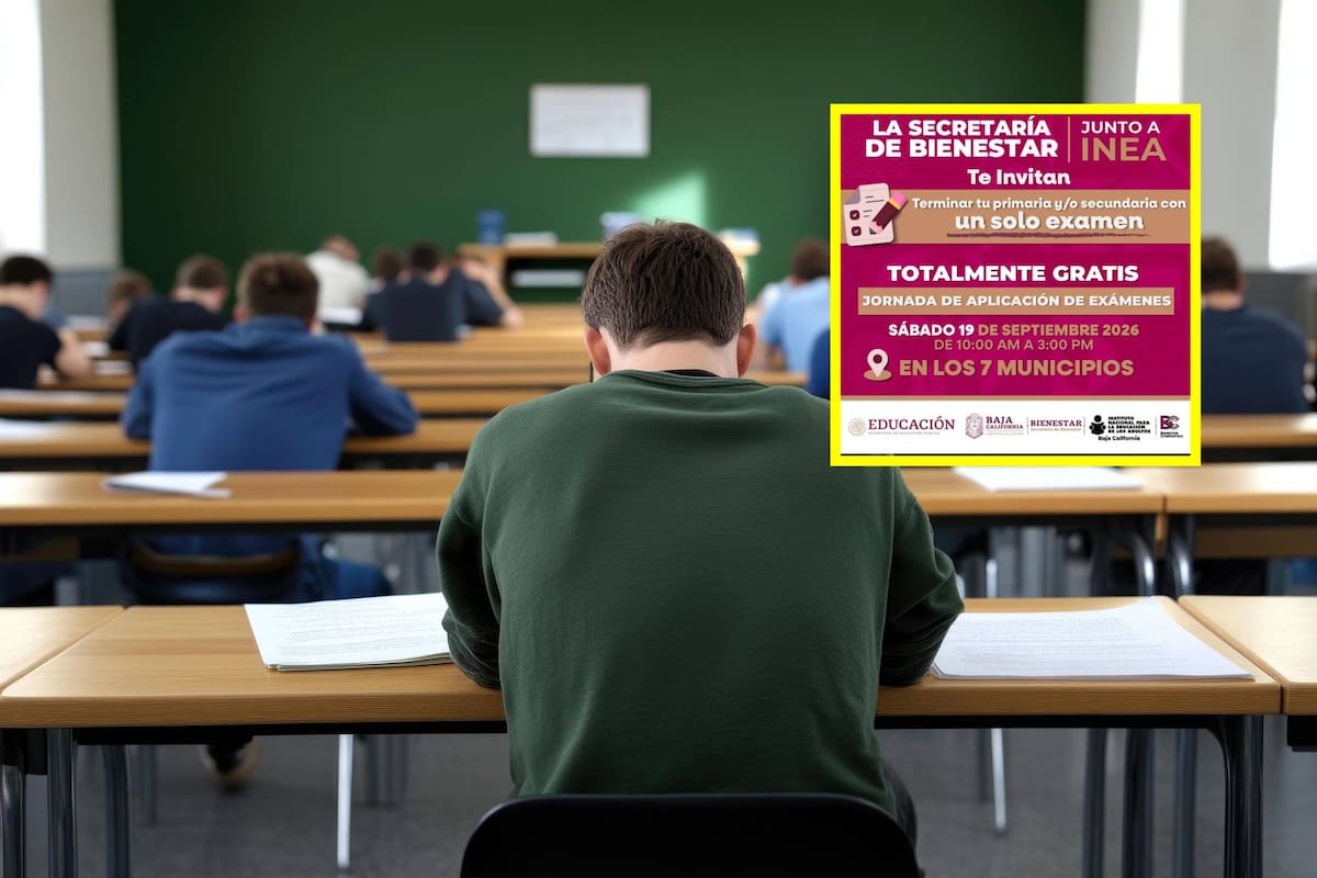 ¿Buscas terminar la educación básica? Aplicarán exámenes gratuitos este sábado en Baja California