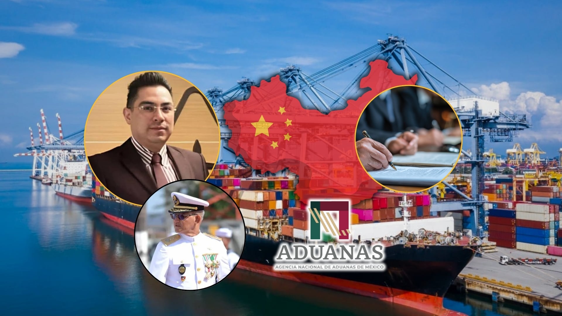 Funcionarios de Aduanas implicados en devolución ilegal de mercancía china. Foto: Especial