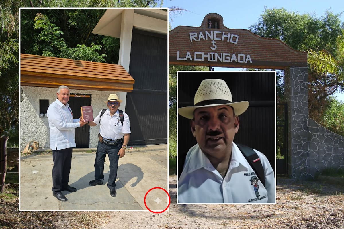 Lord Molécula va hasta ‘La Chingada’, rancho de AMLO, para que le firme su tesis y lo espera por horas; sube foto con el expresidente y acusan que es IA