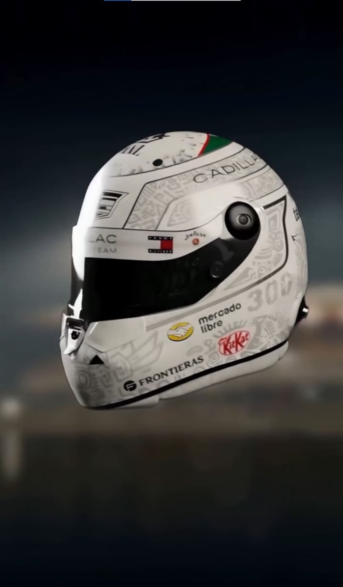 Casco de 'Checo' Pérez para el GP de la Ciudad de México. (Foto: Captura de pantalla)