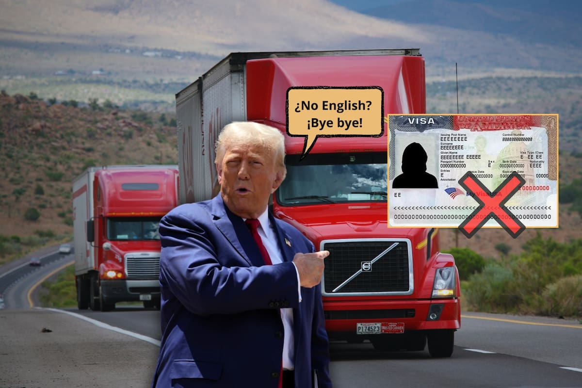 Donald Trump quitaría a choferes mexicanos el permiso para circular por carreteras de EEUU si no dominan el inglés: ¿Cuándo entra en vigor esta regla?