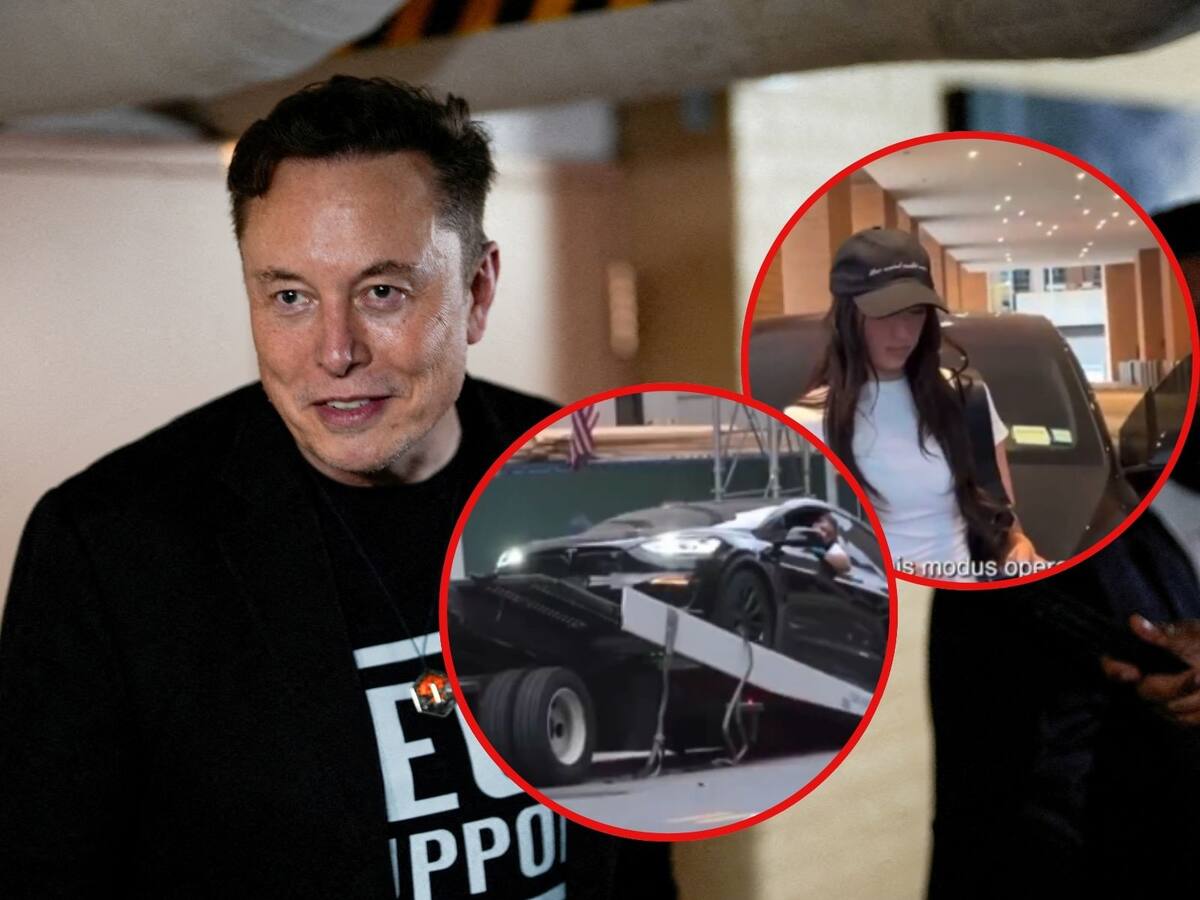 Elon Musk recorta manutención y Ashley St. Clair se ve obligada a vender su Tesla. | Crédito: REUTERS/Captura de video X @MikeSington/Daily Mail