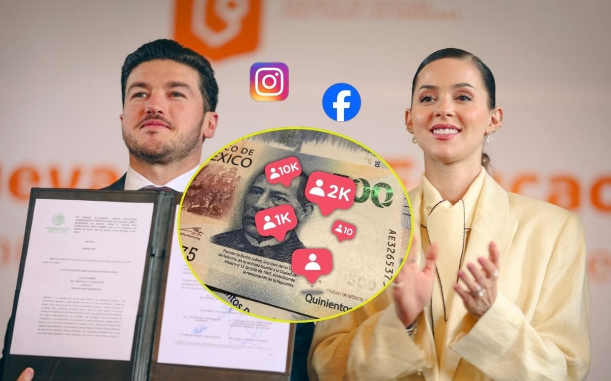 Samuel García y Mariana Rodríguez reportan gasto de 18.7 millones de pesos en anuncios de Facebook e Instagram en sólo tres meses. | Crédito: Facebook/Mariana Rodríguez