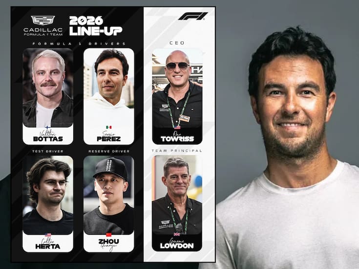 Sergio “Checo” Pérez y Cadillac estarán presentes en el Super Bowl LX, este 8 de febrero, para dar grandes novedades