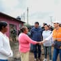Marina del Pilar recorre zonas afectadas por lluvias en Ensenada