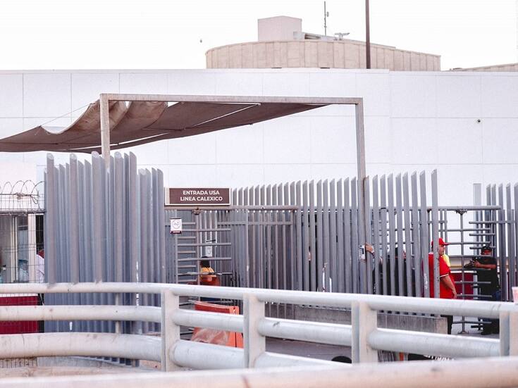 Tiempos largos de espera en garitas de Mexicali