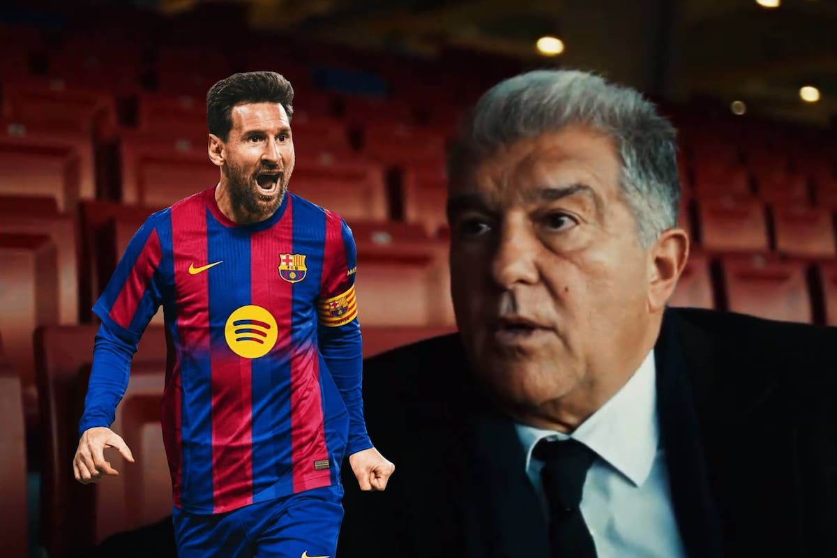 Laporta tiene planes con Messi en el Barcelona y espera una reconciliación