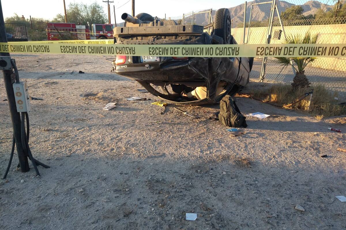 Volcadura en carretera a San Felipe, un muerto