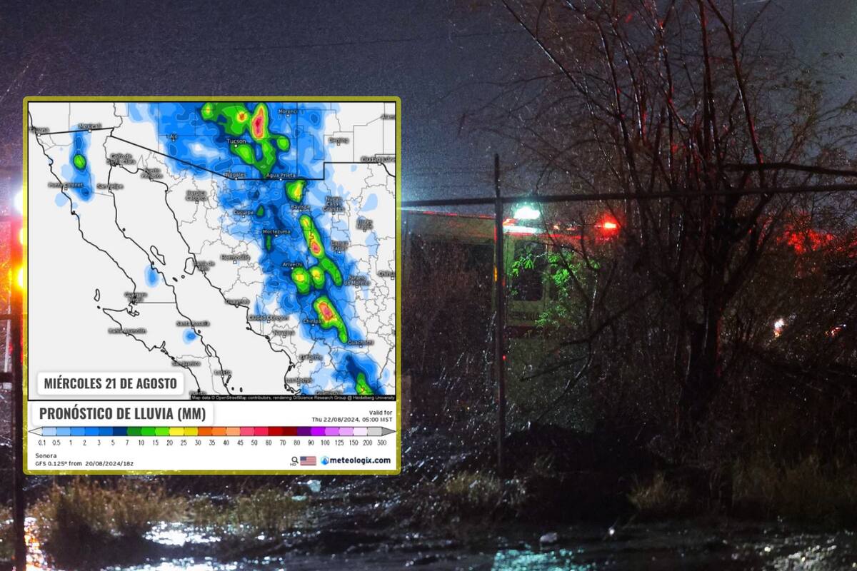 Lluvias en Sonora: Se esperan precipitaciones para estos municipios este miércoles 21 de agosto