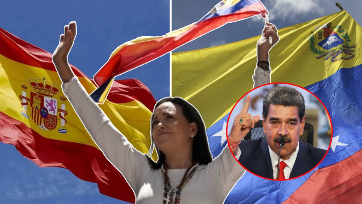 María Corina Machado habría dejado Venezuela rumbo a España, según declaraciones del presidente Maduro. FOTO: Especial