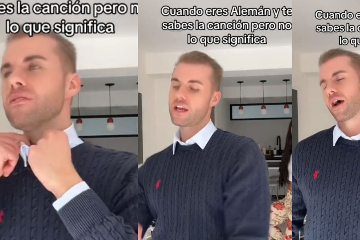Hombre alemán se viraliza por cantar una canción sin comprender su significado