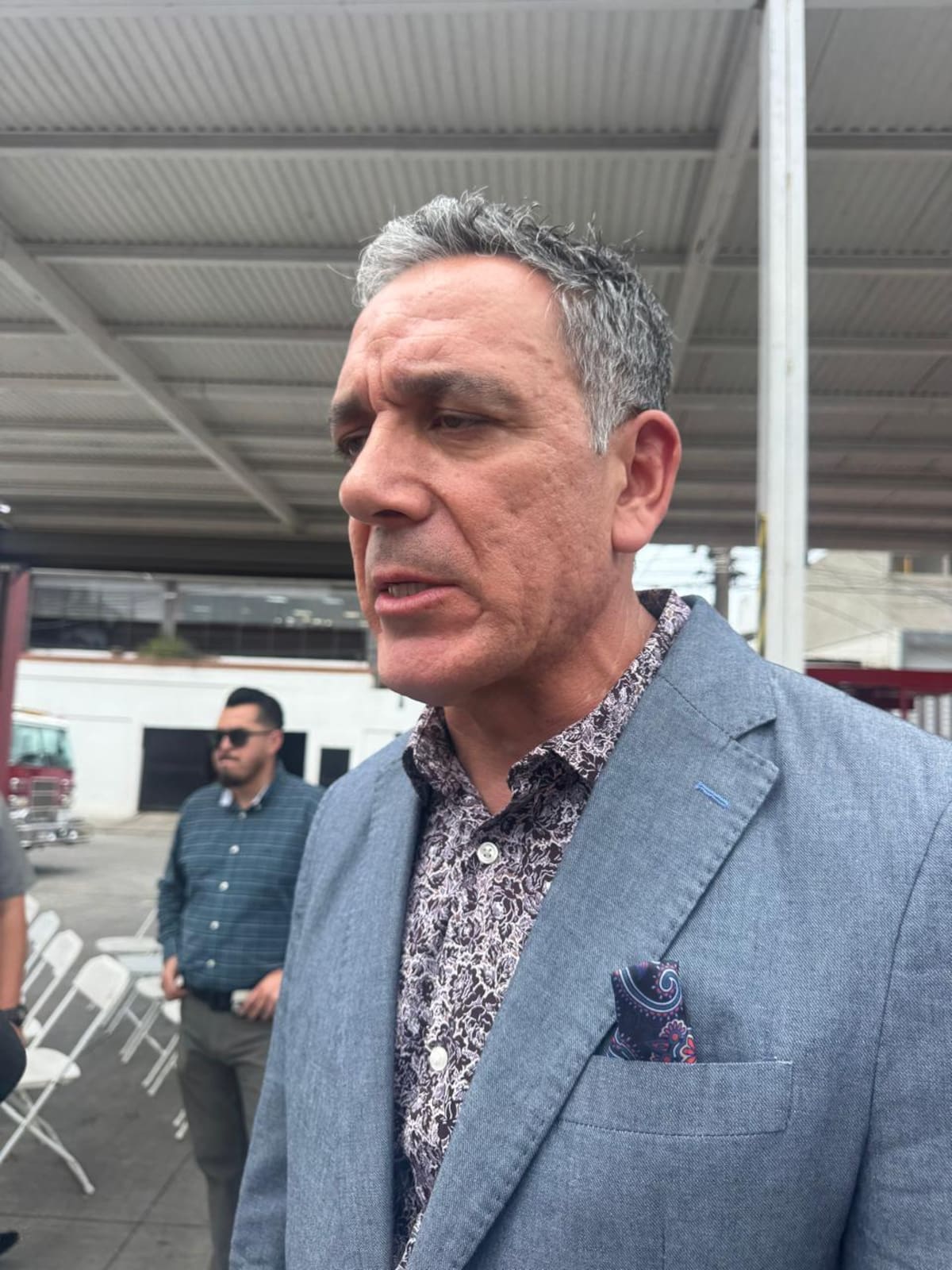 El secretario de Seguridad Ciudadana de Rosarito, Héctor Manzo Ruvalcaba, informó que al menos cuatro policías volvieron a obtener resultados no aprobatorios en las evaluaciones de control y confianza. Foto: Carmen Gutiérrez