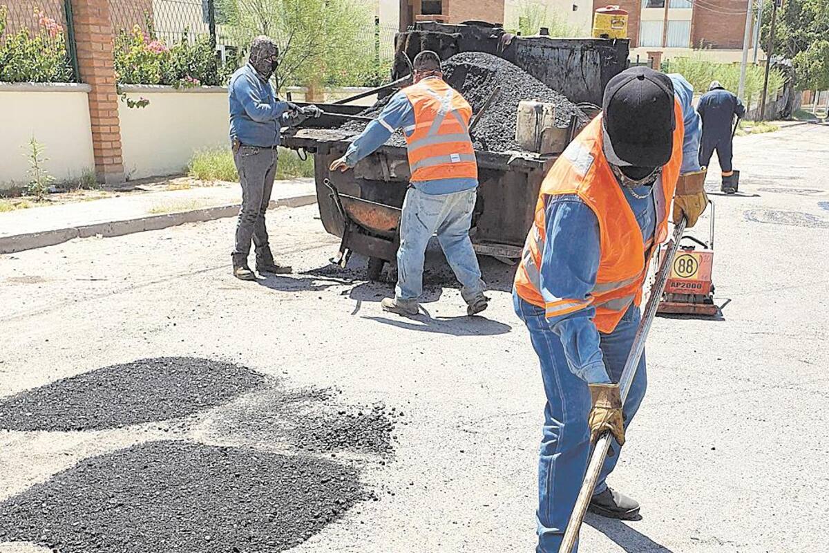Reportan avance de 40% en bacheo