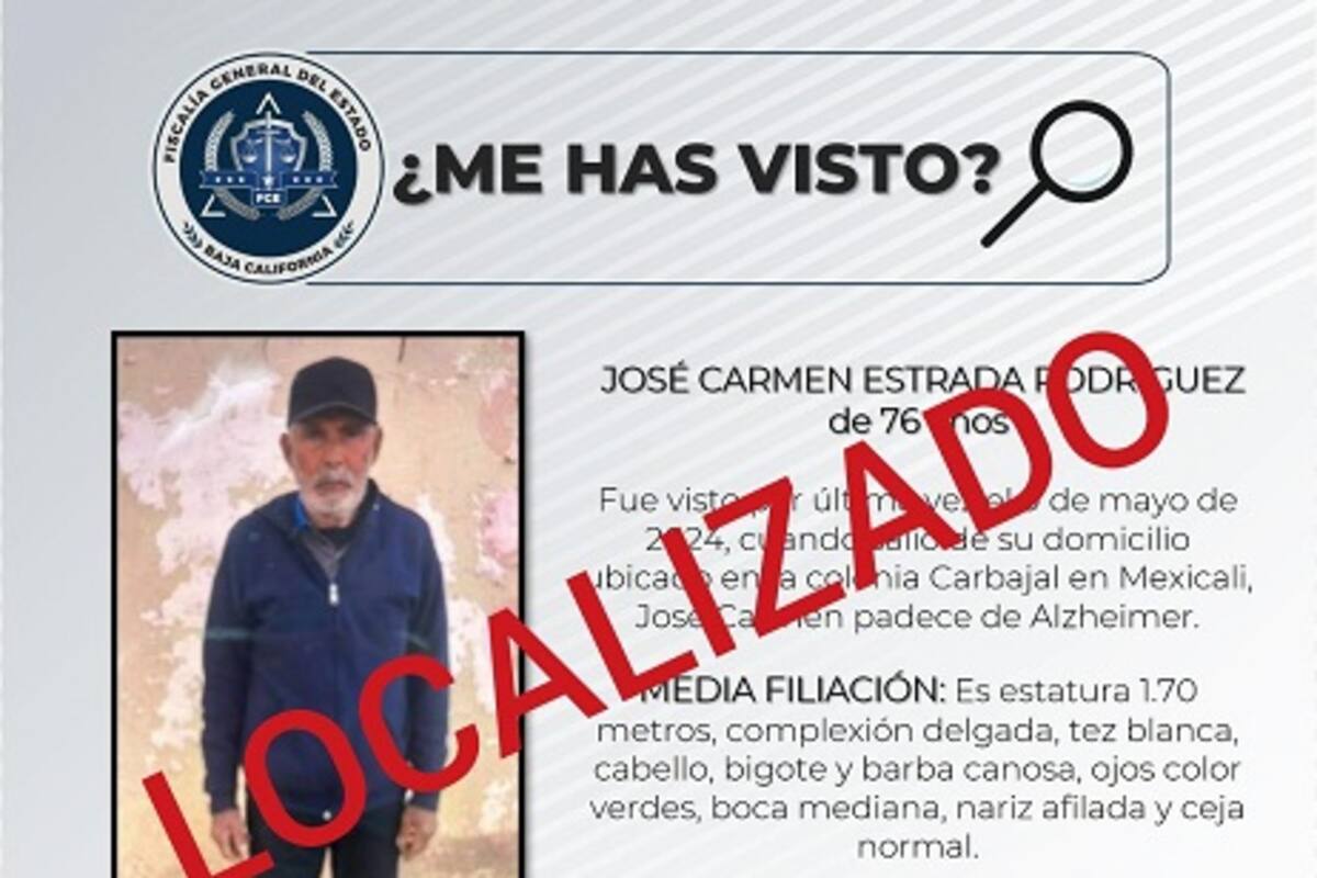 Cancelación de pesquisa de José Carmen Estrada Rodríguez