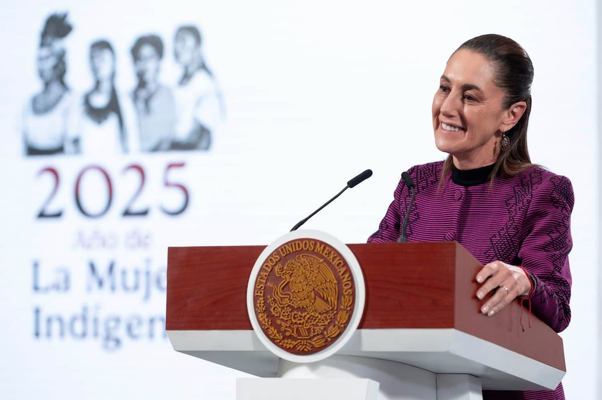 La presidenta Claudia Sheinbaum en su 'Conferencia del Pueblo' del 19 de noviembre del 2025. | Crédito: Presidencia