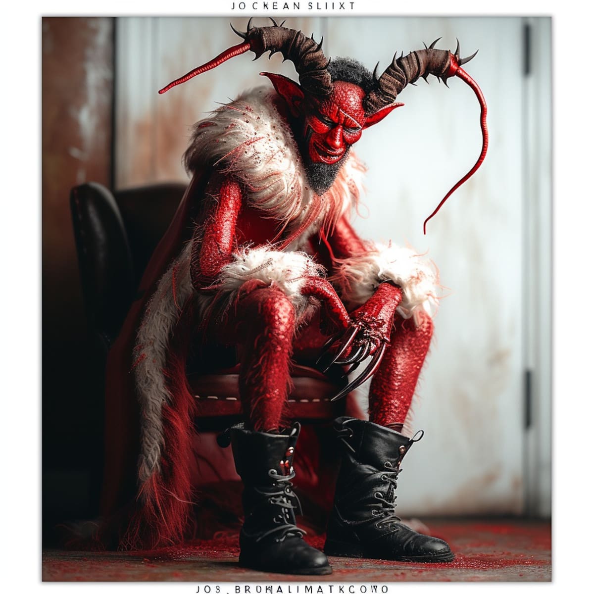 ¿Demonio afeminado o drag queen psicológica? La inteligencia artificial nos presenta su intrigante interpretación de 'Él'.