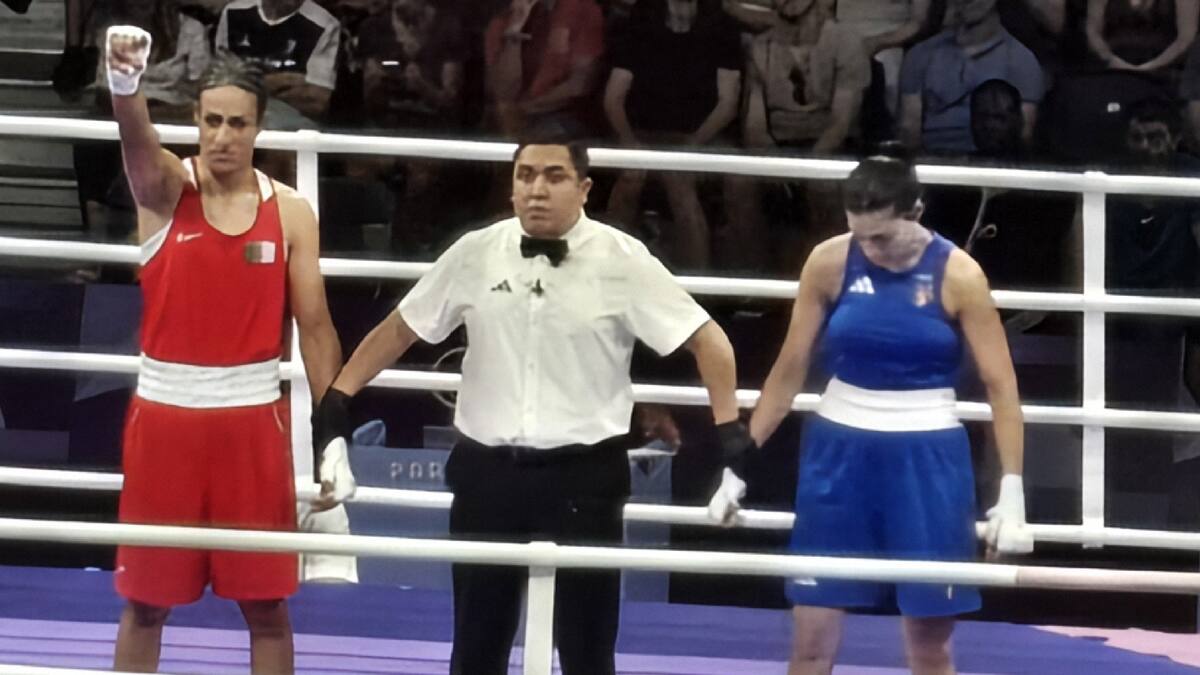 La boxeadora italiana Ángela Carini aseguró que nunca la habían golpeado tan fuerte. / Foto: Especial.