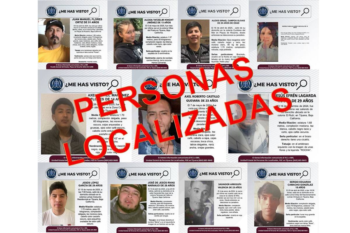FGE localiza once personas con reporte de búsqueda