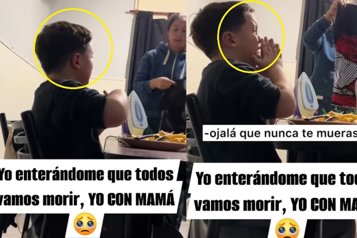 “Ya sé, amor, pero no nos vamos a morir hoy”: Niño llora al enterarse de que su madre algún día morirá
