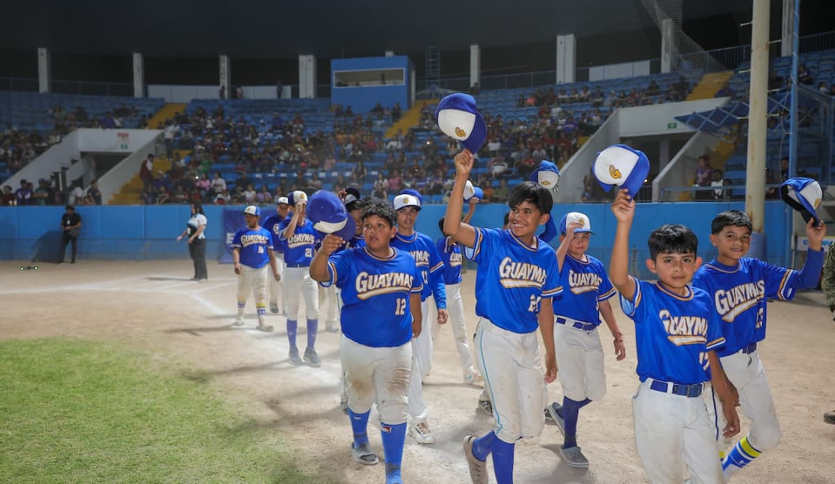 Luis Eduardo Ruiz y la ofensiva de la Liga Sector Pesca se encargaron de darle a Guaymas el triunfo en el Campeonato Estatal de Beisbol Infantil de EL IMPARCIAL 2026. | Foto: GH