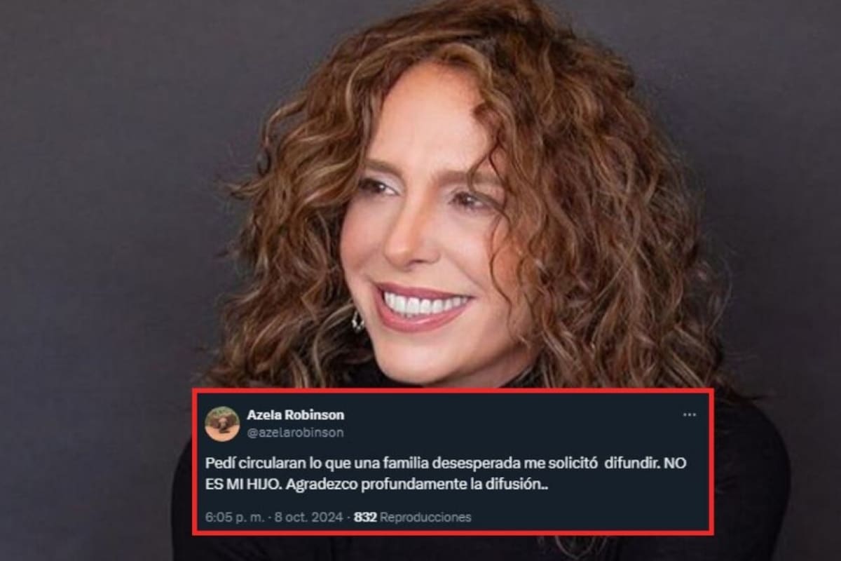 Azela Robinson aclara confusión sobre la desaparición del joven Eduardo Bello Méndez