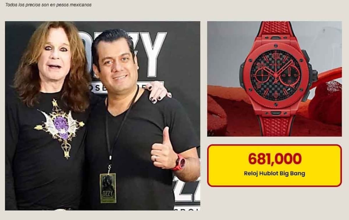 Reloj Hublot Big Bang valuado en 681 mil pesos. Foto: Especial (Jorge García Orozco vía Reforma)