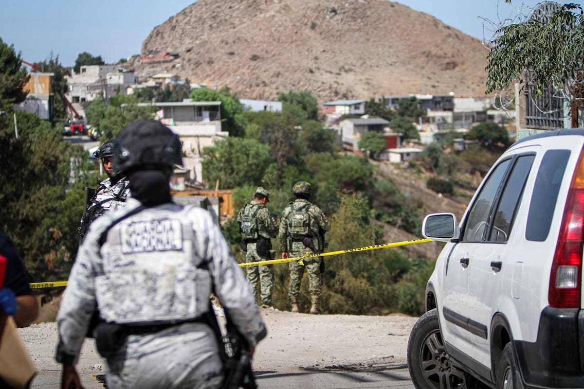 La escena fue asegurada por agentes de la Fiscalía General del Estado. Foto: Border Zoom