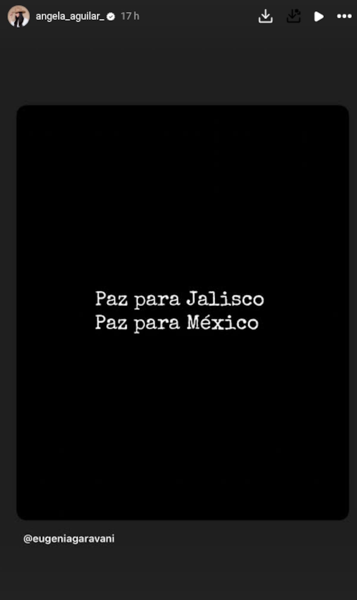 Ángela Aguilar rompe el silencio tras la violencia en Jalisco por el abatimiento de “El Mencho” | captura de pantalla