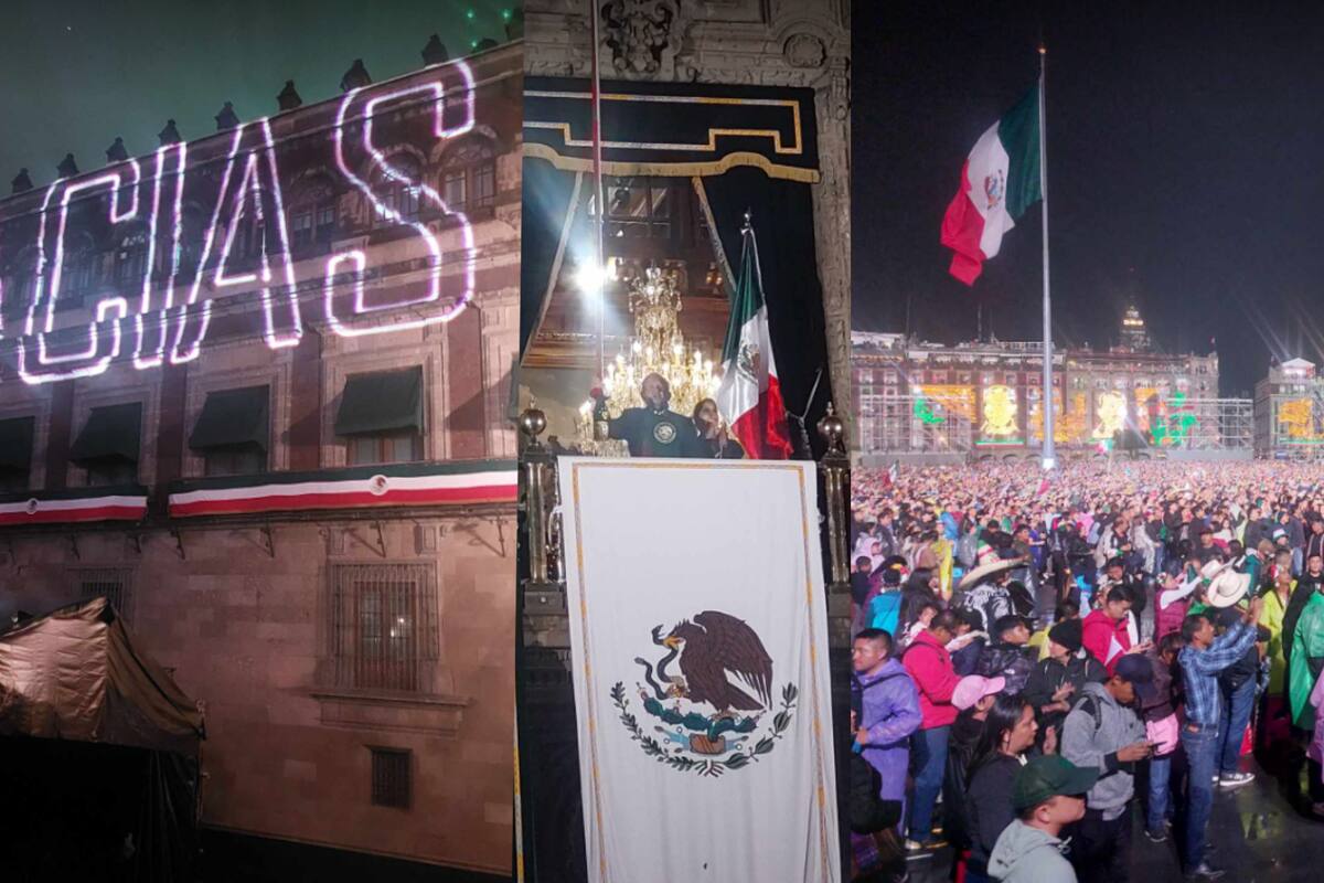 Con 24 “vivas” y cuatro “mueran” AMLO da su último Grito