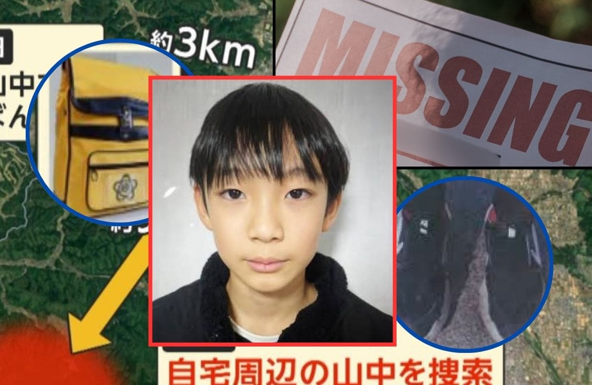 Yuki Adachi desapareció el 23 de marzo en Nantan, prefectura de Kioto, Japón. | Crédito: captura en X (@aigare01)