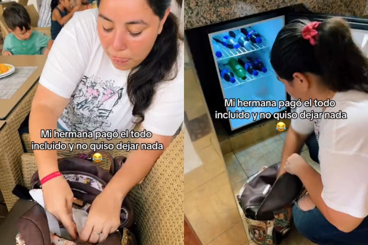 Mujer desata polémica por llevarse todo del hotel porque compró el paquete de “todo incluido” (VIDEO)